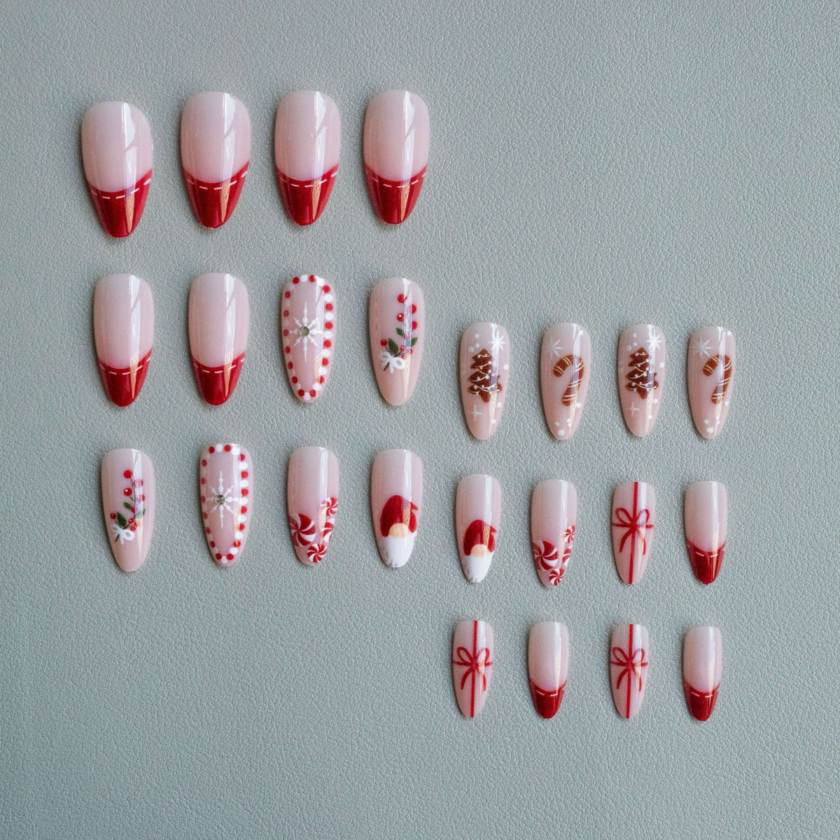 Kreatives Feiertags-Nailart-Set