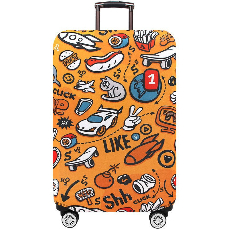 Unisex nan Hartschalen-Trolley mit auffälligem Marmorprint, Teleskopgriff und stoßfester Konstruktion Brehn