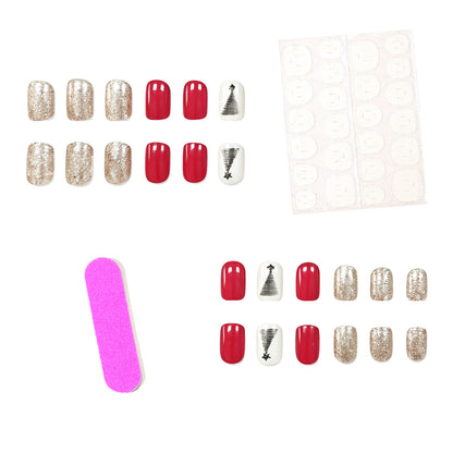 Festliche Baumdesign Nagelkunst Brehn