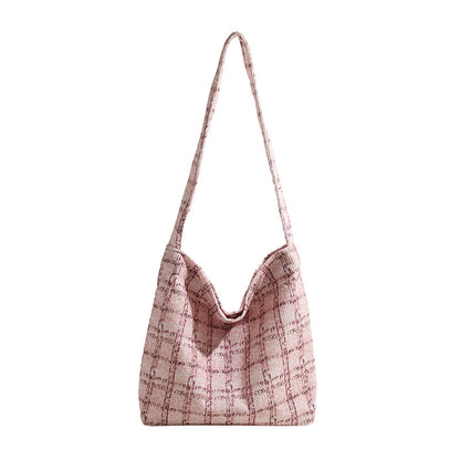 Texturierte Stoff Hobo-Handtasche