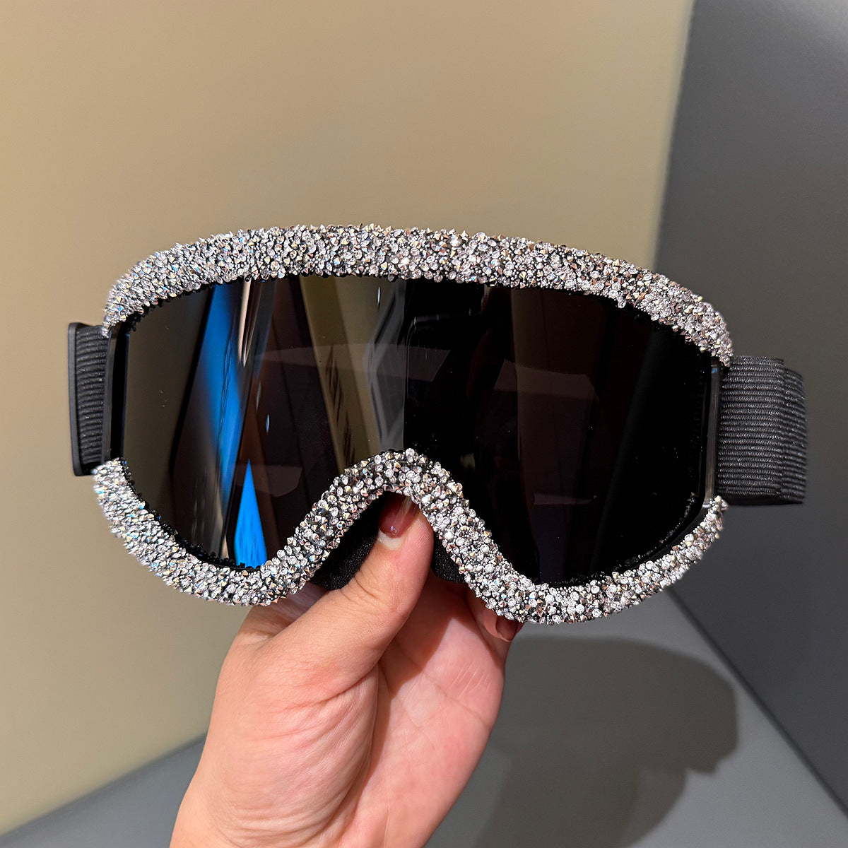 Damen Skibrille mit funkelndem Kristallbesatz Brehn