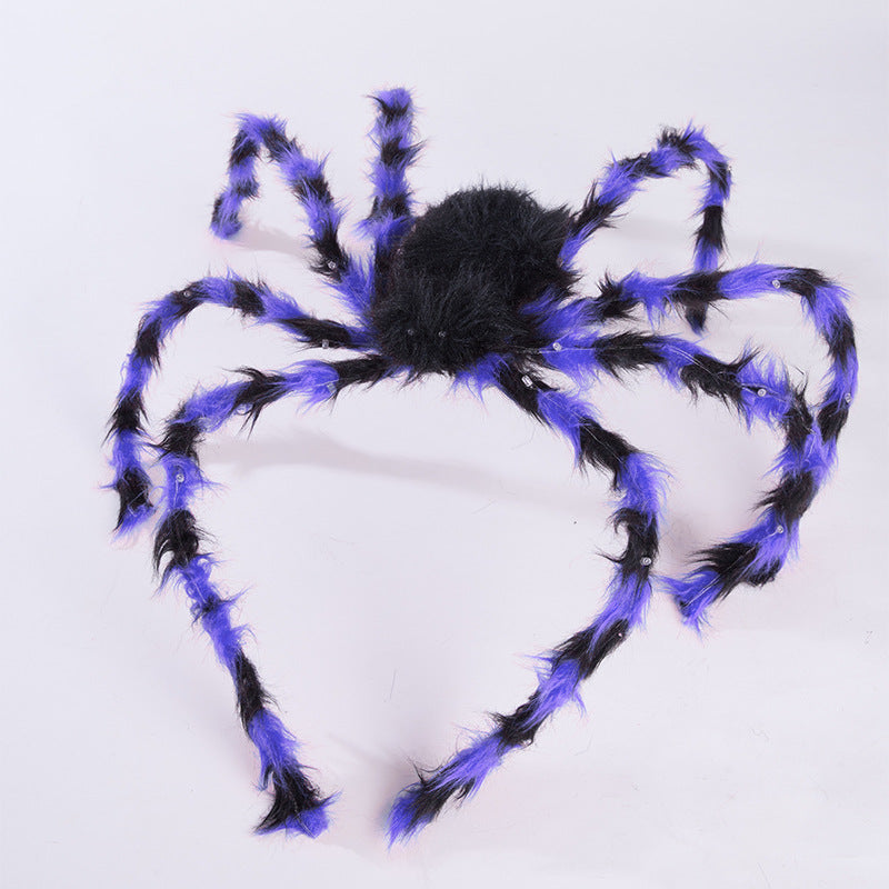 Halloween Haarreif mit Plüschspinne