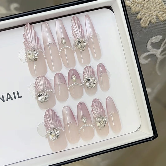 3D Dekorative Press-On Nagelset Brehn