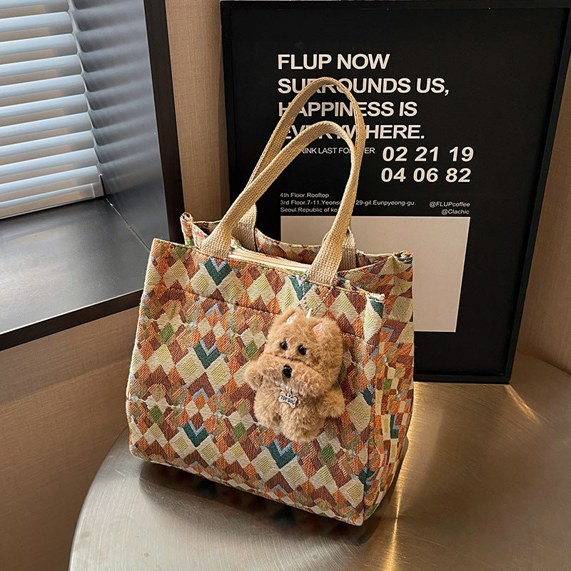 Lustige gemusterte Tote-Tasche