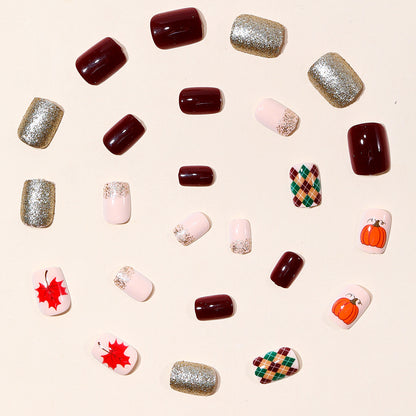 Saisonales herbstliches Nagelkunst-Set Brehn