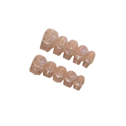 Premium Press-On Nail Art Set mit Glitzer-Akzenten Brehn