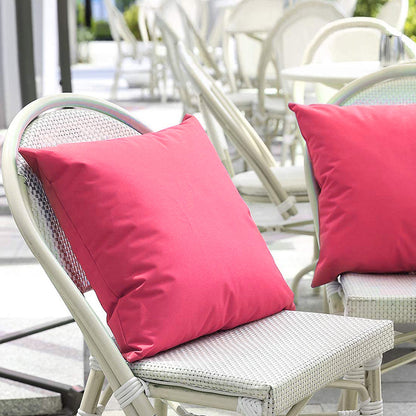 Quadratisches wasserabweisendes Outdoor-Patio-Wurfkissen mit verdecktem Reißverschluss