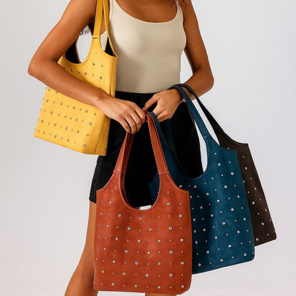 Elegante Wildleder Schultertasche