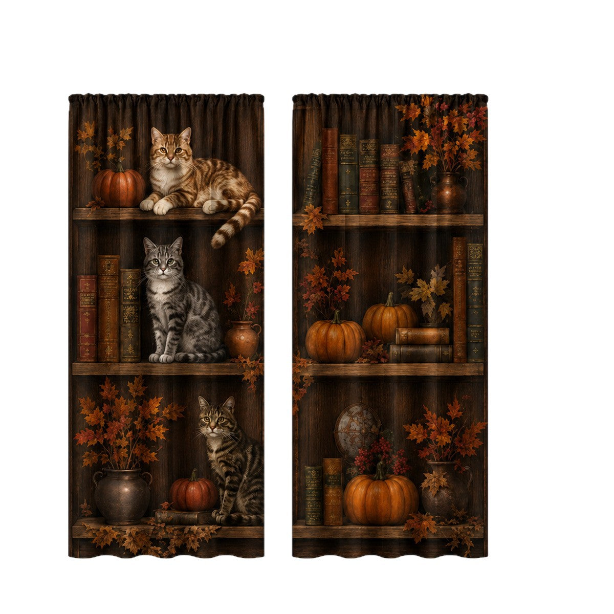 Künstlerische Floralprint-Fensterdraperien