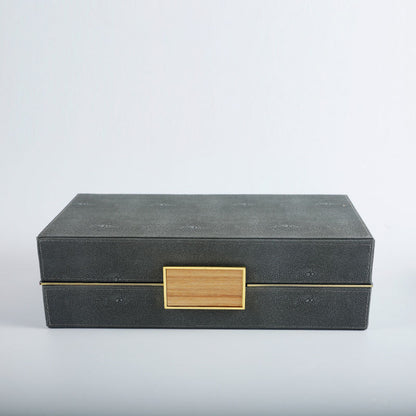 Dekorative Aufbewahrungsboxen mit stilvollem Webdetail
