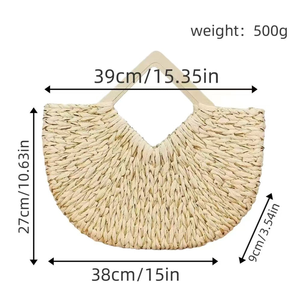 Handtasche Aus Nachhaltigem Geflochtenem Material mit Stilvollem Design Brehn