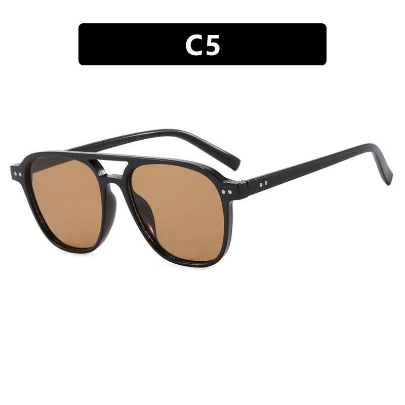 Damen moderne quadratische Sonnenbrille mit robustem Design und UV-Schutz Brehn