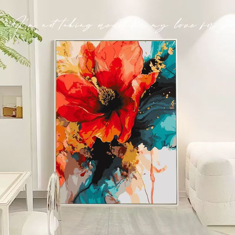 Blumen Abstrakt Leinwand Kunst Brehn
