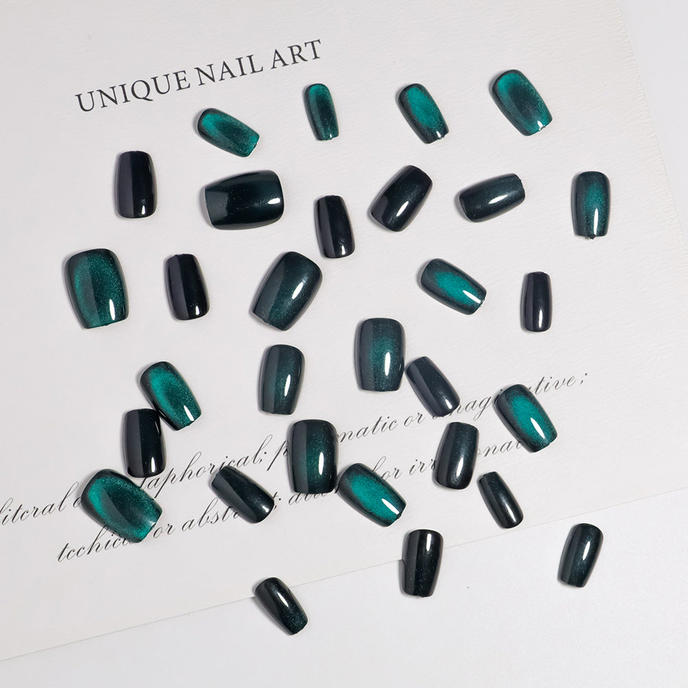 Glänzendes Ombre Quadrat Press-On Nagel Set Brehn