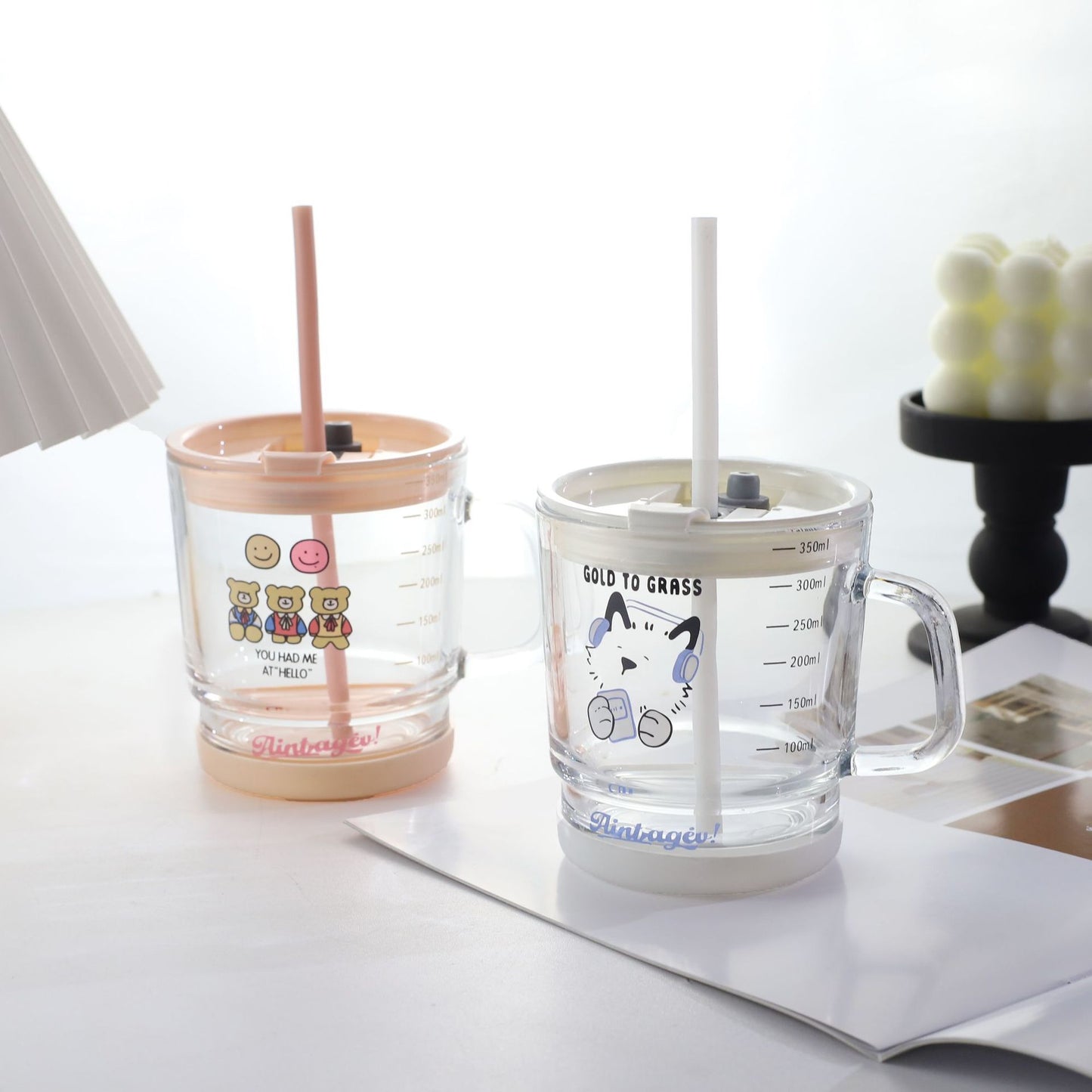 Damen kreativer Trinkbecher mit besonderem Motiv Brehn