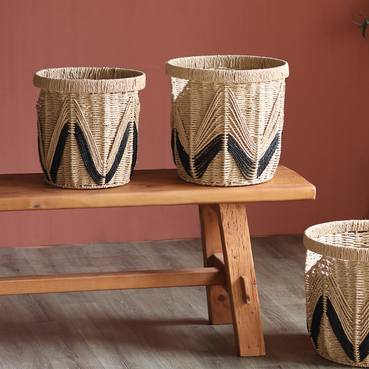 Henkeltasche aus geflochtenem Naturmaterial Brehn