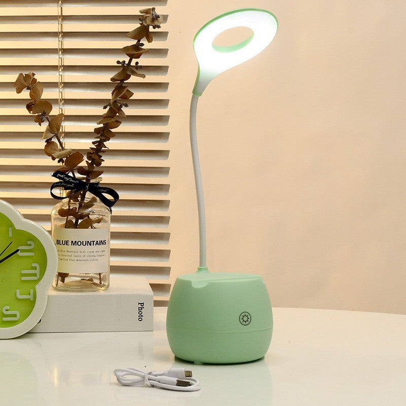 Damen LED Schreibtischlampe mit flexiblem Arm Brehn