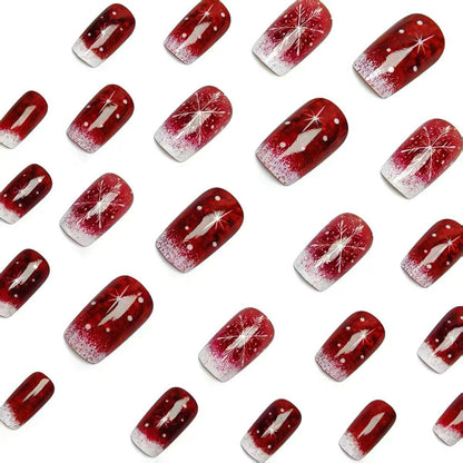 Festliche glitzernde Ombre-Nagelkunst Brehn