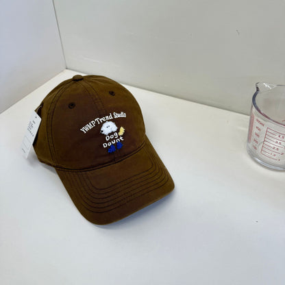 Unisex Bestickte Hundethemen Baseballcap Brehn