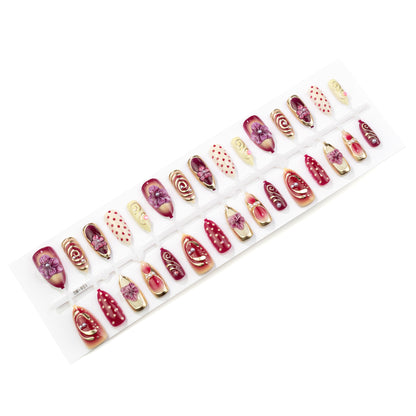 Dekorative florale 3D Druck-Nagelkunst Brehn