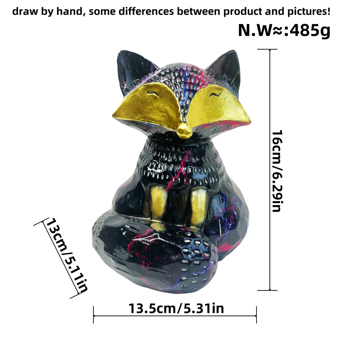 Dekorative Fuchs Skulptur Brehn