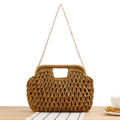 Geflochtene Handtasche mit Eleganten Kettenriemen Brehn