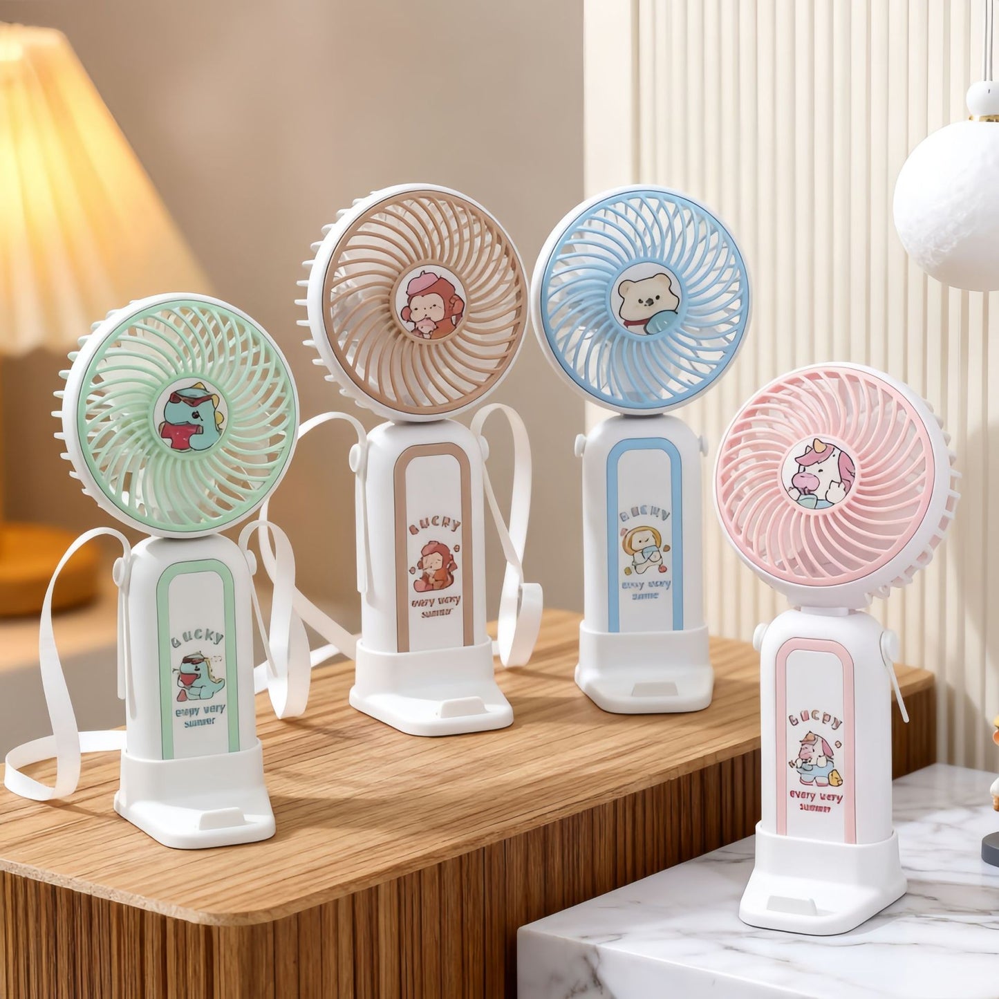 Damen Tragbarer Handventilator mit verspieltem Einhorn-Design Brehn