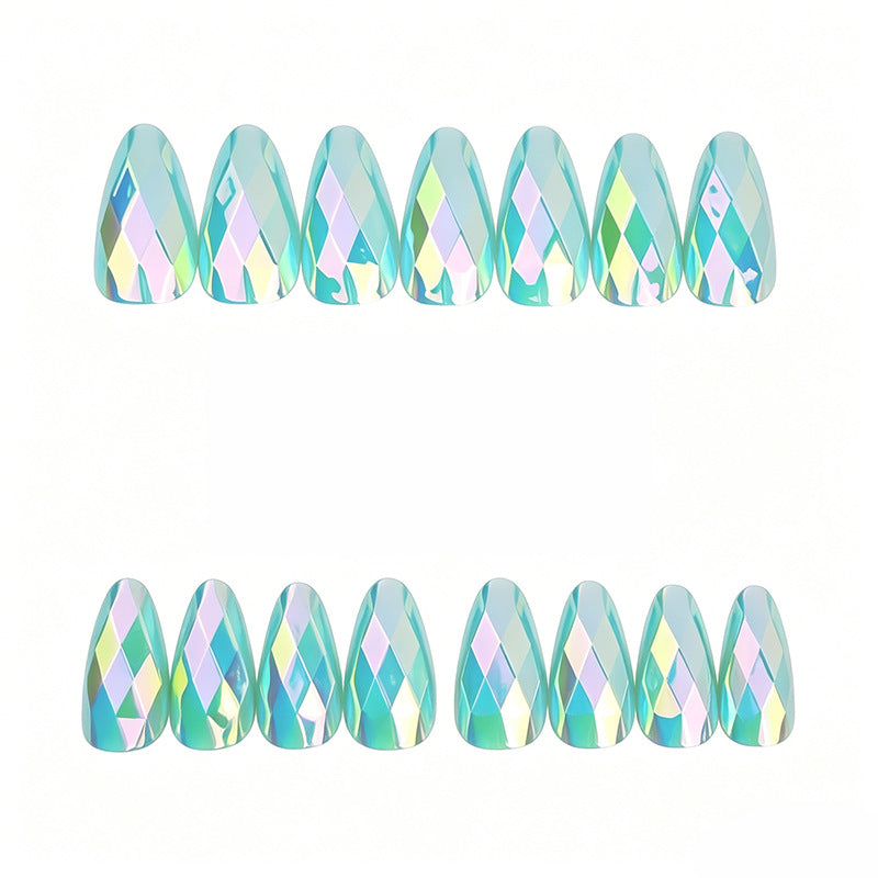 Elegante geometrische Design Nagelkunst Erweiterungen Brehn