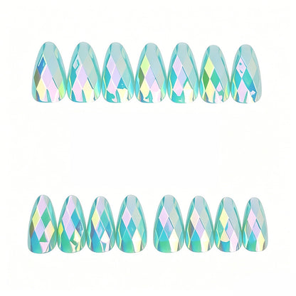 Elegante geometrische Design Nagelkunst Erweiterungen Brehn