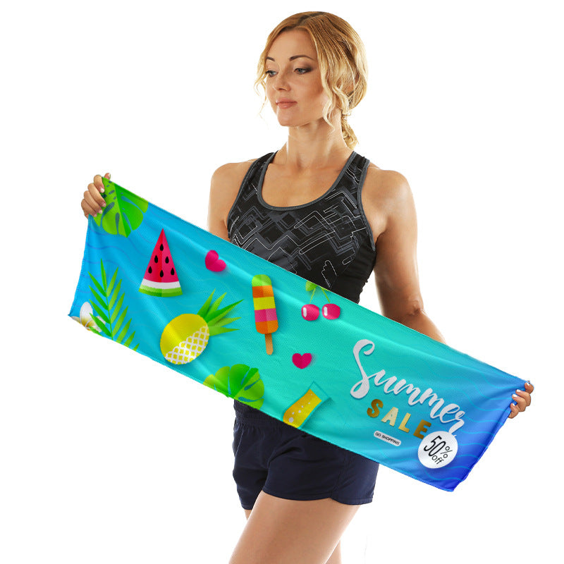 Sportliches Mikrofasertuch mit lebendigem Sommerdesign Brehn