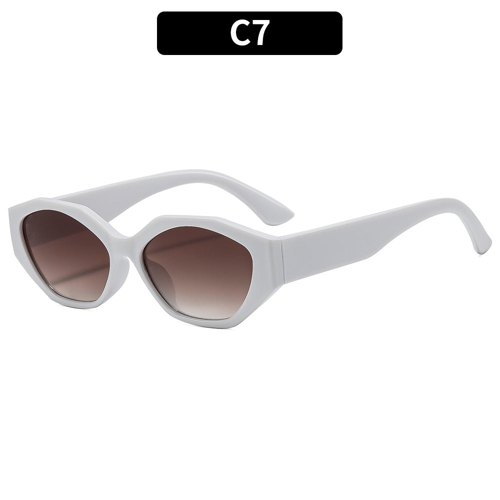 Geometrische Winkelsonnenbrille