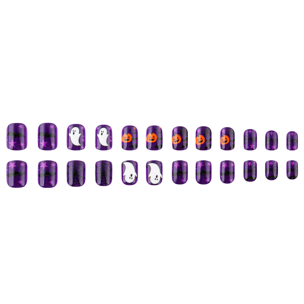 Halloween-Themen Press-On Nagelkunst Brehn