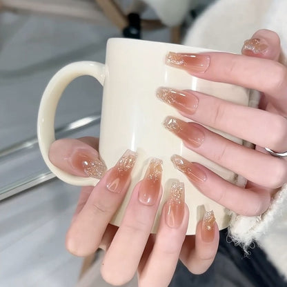Glänzendes Schmetterlings-Nagelkunst-Set Brehn