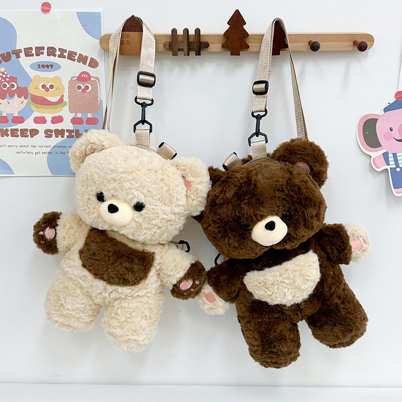 Plüsch Rucksack mit Süßem Teddy-Design Brehn