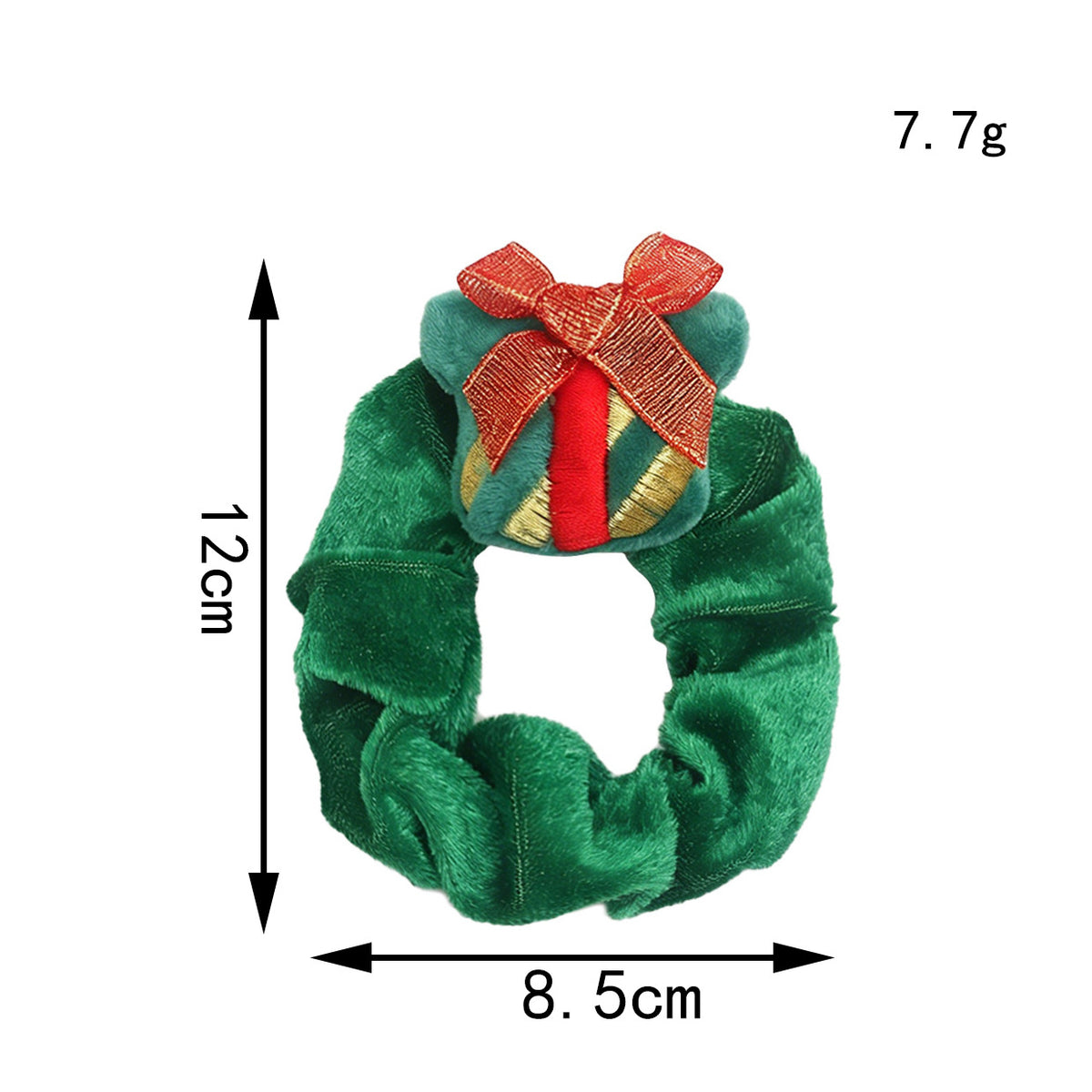 Weihnachtsgeschenk Haargummi mit Schleife