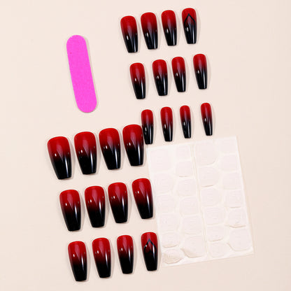 Elegante Ombre Stiletto Nagelkunstverlängerungen Brehn
