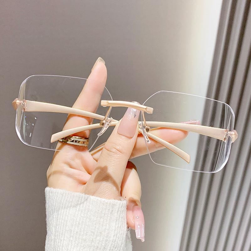 Damen modische quadratische Sonnenbrille mit verziertem Metallrahmen Brehn
