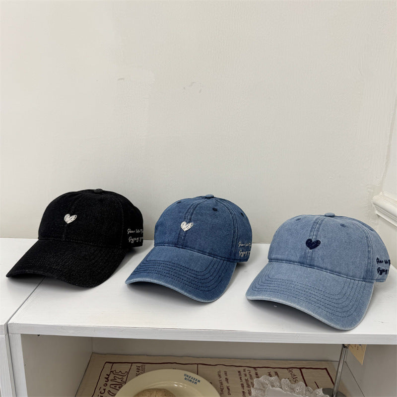 Damen Freizeit bestickte Denim Baseballmütze Brehn