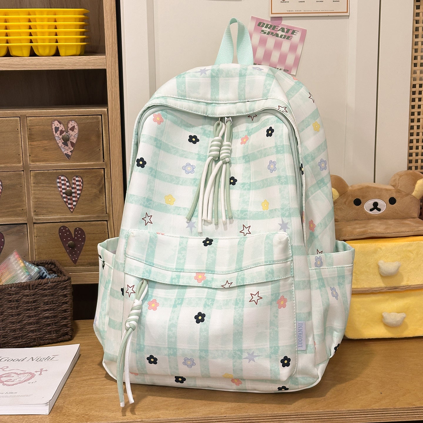 Blumenmuster Alltags-Rucksack Brehn