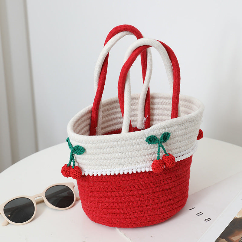 Damen handgefertigte Basttasche Brehn