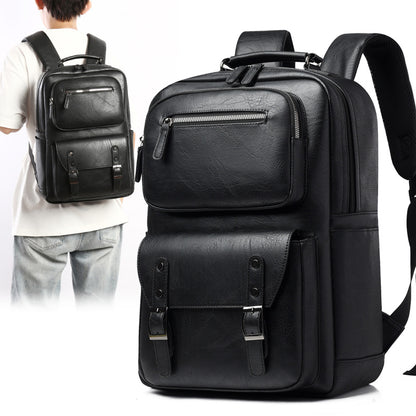 Stylischer Mehrzweck-Leder-Rucksack Brehn