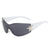 Modebewusste Shield-Sonnenbrille mit Sternakzent Brehn