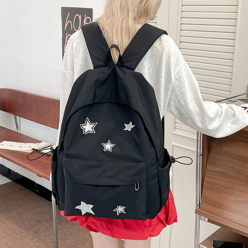 Stylische Stern-verzierte Alltag-Rucksack Brehn