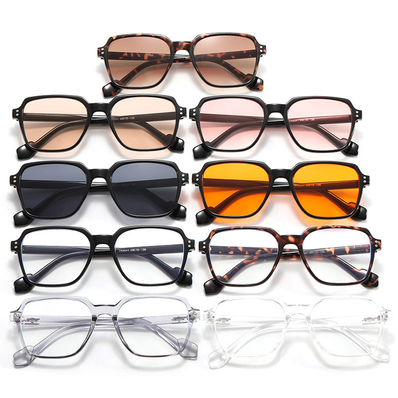 Damen quadratische Brille mit transparentem Rahmen und stylischem Design Brehn