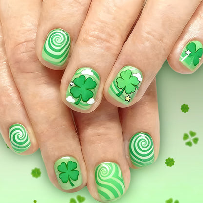 Kreatives St. Patrick's Day Themen Druck-Nagelset