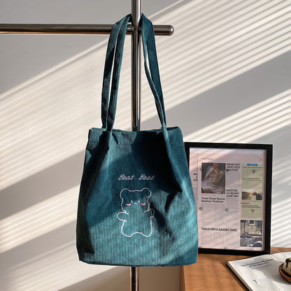 Süßer Cartoon Bär Canvas Tasche