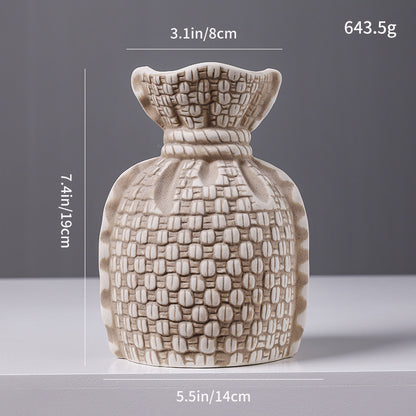 Geflochtene Textur Keramikvase Brehn