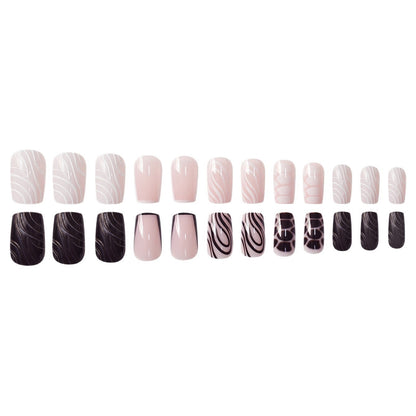 Detaillierte künstlerische Press-On-Nail-Designs Brehn