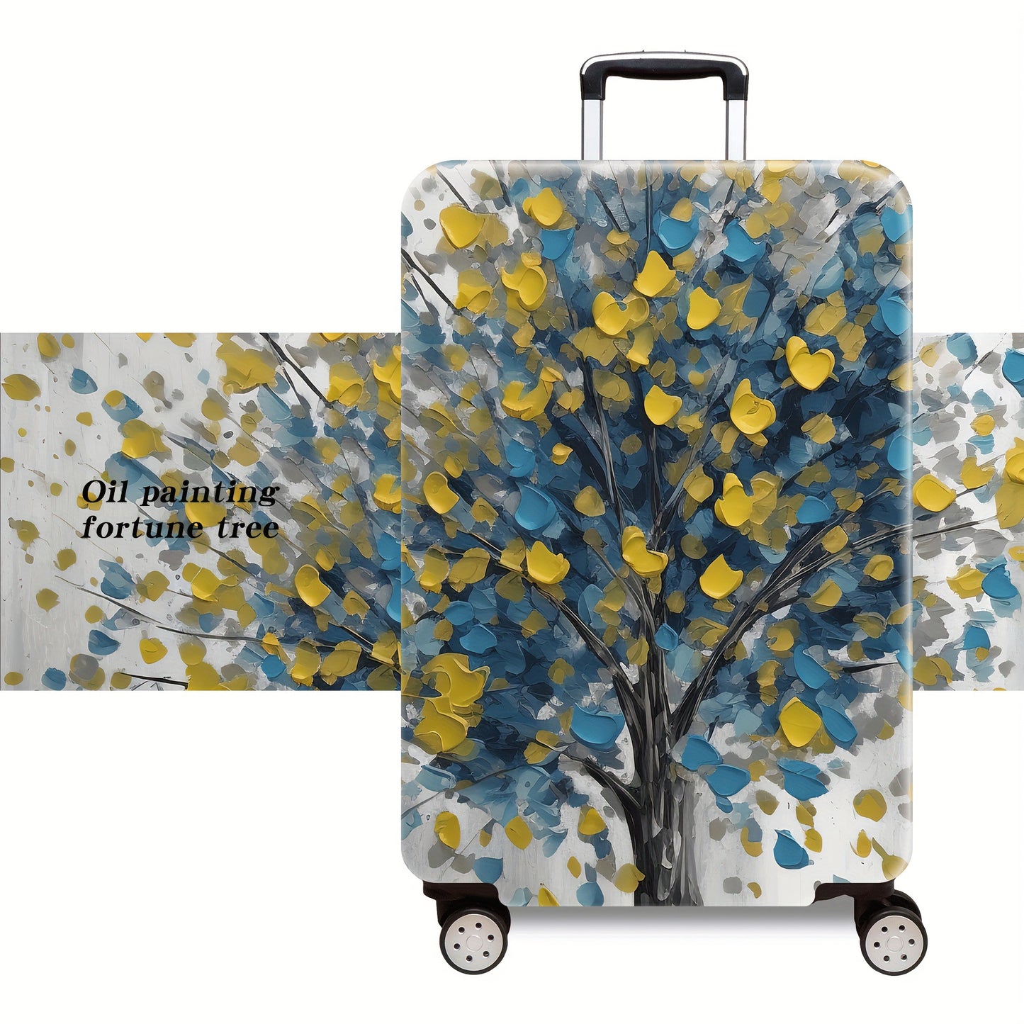 Damen Hartschalenkoffer mit floralem Ölgemälde-Design Brehn
