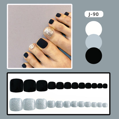 Glitzer Matte Aufkleben Zehennägel Brehn